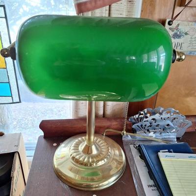 2 banker lamps
