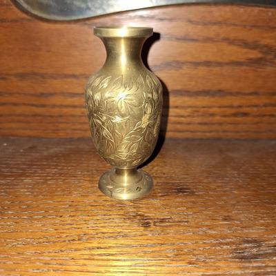 6" Brass Single Stem Vases