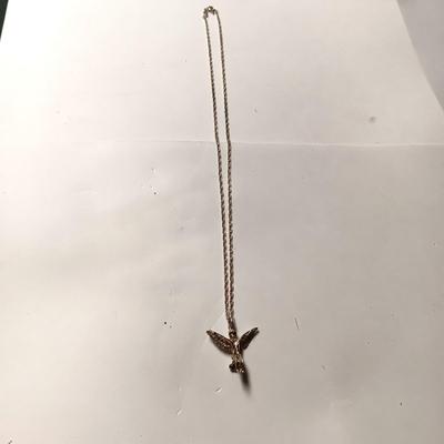 STERLING SILVER ANGEL PENDANT AND STERLING CHAIN