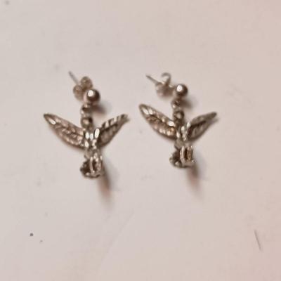 STERLING SILVER ANGEL EARRINGS
