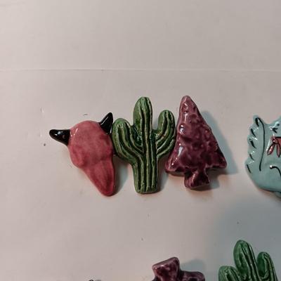 SW STYLE BUTTON COVERS, BROOCH AND PIERCED EARRINGS