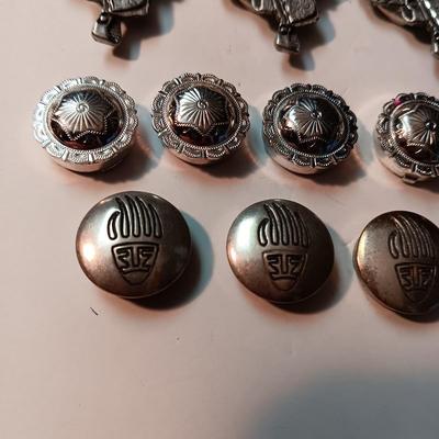 SILVER-TONE BUTTON COVERS