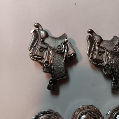 SILVER-TONE BUTTON COVERS