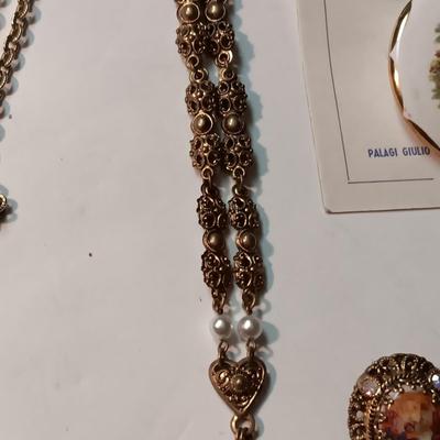 VICTORIAN STYLE JEWELRY MADE IN W. GERMANY AND ITALY