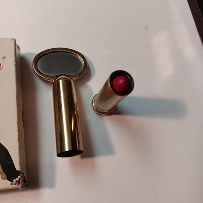 VINTAGE REVLON LIP MIRROR W/LIPSTICK AND A POWDER COMPACT
