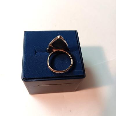 TURQUOISE AND STERLING RING, SILVER TONE BRACELET AND WATCH BAND