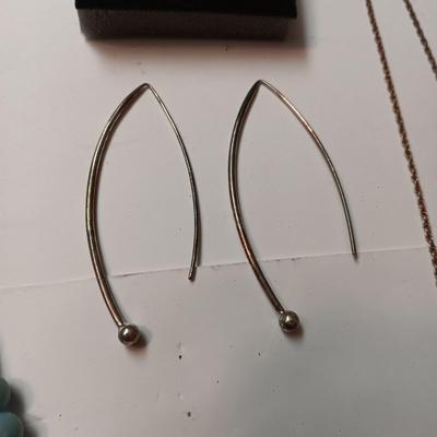 STERLING SILVER EARRINGS, WATCHES AND OTHER JEWELRY