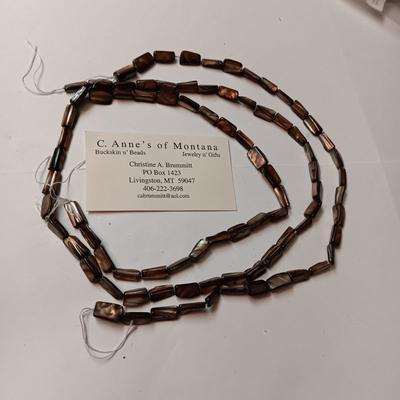 3 STRINGS OF HANDMADE BEADS