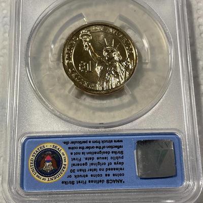 ANACS Certified 2013-P MS67 WILLIAM HOWARD TAFT Presidential Dollar Coin "First Strike" as Pictured. FREE DOMESTIC SHIPPING.