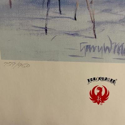 Forest Patrol Lithograph by Gary Moss Artist Signed 759/950 18" x 24" Unframed Shipped in a Tube.