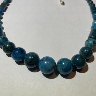 Jay King (DTR) Sterling Silver New Never Used Fashion Turquoise Beads 18"-20" Adjustable Necklace Preowned from an Estate....