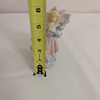 6" Tall Angel With Instruments Avery Creations Alabastrite Pearlized (LR)