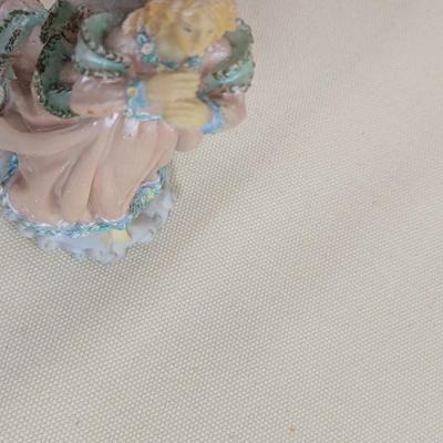 6" Tall Angel With Instruments Avery Creations Alabastrite Pearlized (LR)