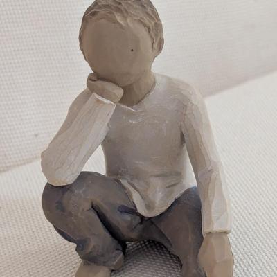 Inquisitive Child Willow Tree Figurine Sculpted Hand-Painted Figure With Box (LR)