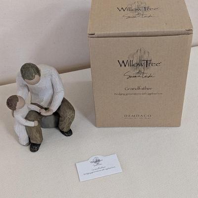 Grandfather Willow Tree Figurine Sculpted Hand-Painted Figure With Box (LR)