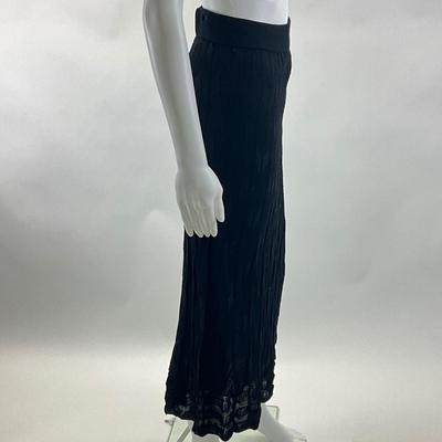 505 New MISSONI Midi Black Knit Textured Dress