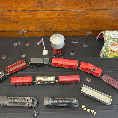 Vintage Train Set Pieces by MAR and more!