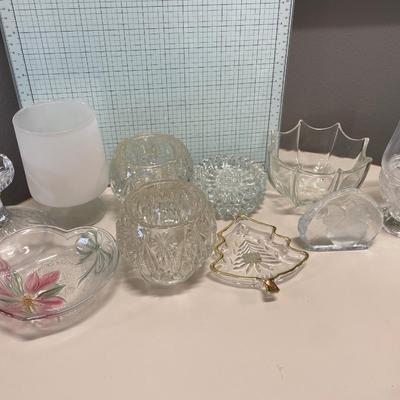 Clear glass items