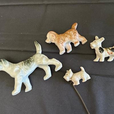 Dog & Cat Figures Made in Japan