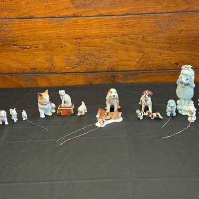 Dog & Cat Figures Made in Japan