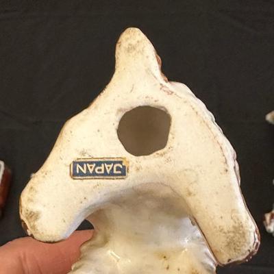 Dog & Cat Figures Made in Japan