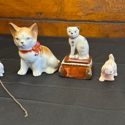 Dog & Cat Figures Made in Japan