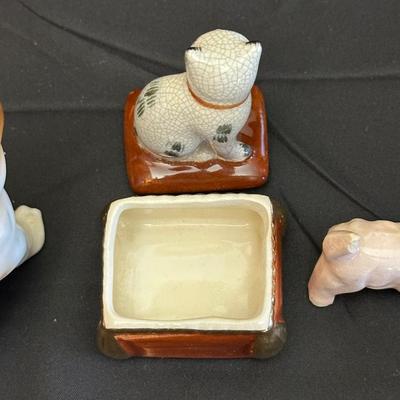 Dog & Cat Figures Made in Japan