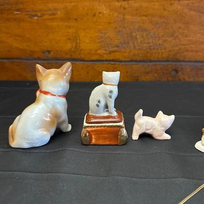 Dog & Cat Figures Made in Japan