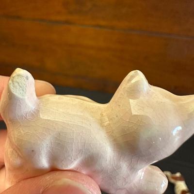 Dog & Cat Figures Made in Japan