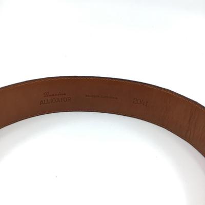 513 RALPH LAUREN Alligator Leather Black Belt