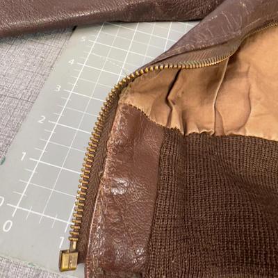 Vintage U S Airforce Leather Flight Jacket, A-2 Size 38 