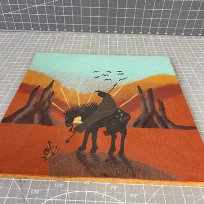Sand Painting "End of Trail" 