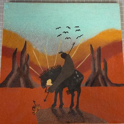 Sand Painting "End of Trail" 