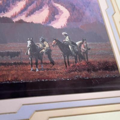 Mountain Man Encampment Print By Will Kerswill 