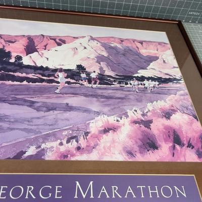 St George Marathon, Limited Edition Print Artist Roland Lee