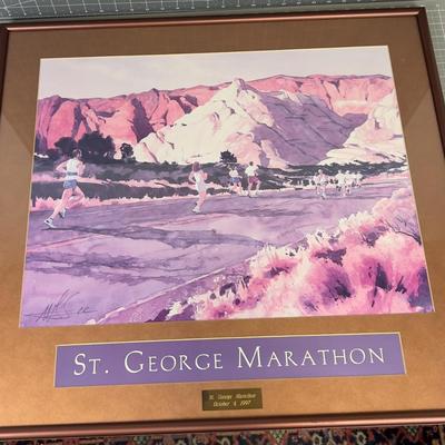 St George Marathon, Limited Edition Print Artist Roland Lee