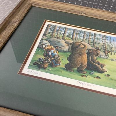 TEED OFF Artist M. Severn 1127/3000 Limited Edition (Bears) 