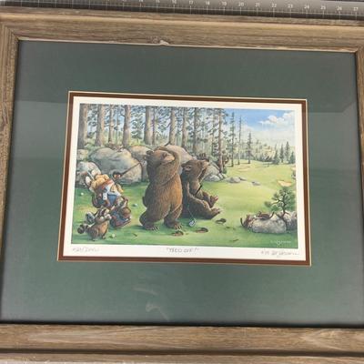 TEED OFF Artist M. Severn 1127/3000 Limited Edition (Bears) 
