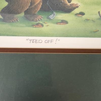 TEED OFF Artist M. Severn 1127/3000 Limited Edition (Bears) 