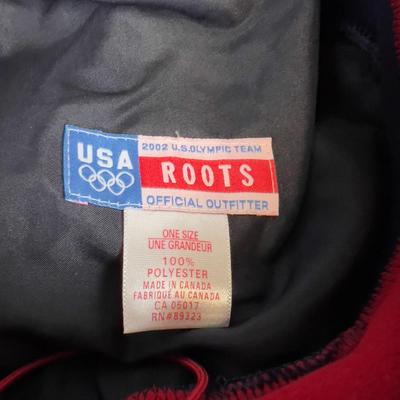 (2) Roots 2002 Olympic Beret with 6 Olympic Pins