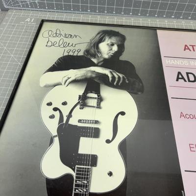 Adrian Belew Signed 1999 Poster
