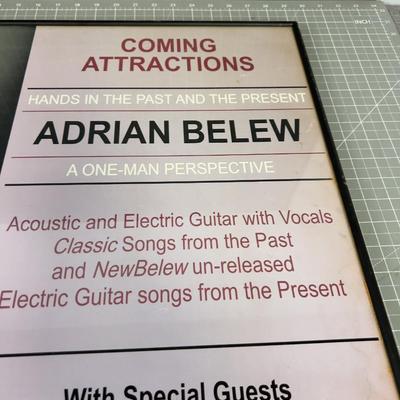 Adrian Belew Signed 1999 Poster