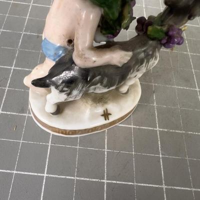 Cherub with a Goat MEISSEN 