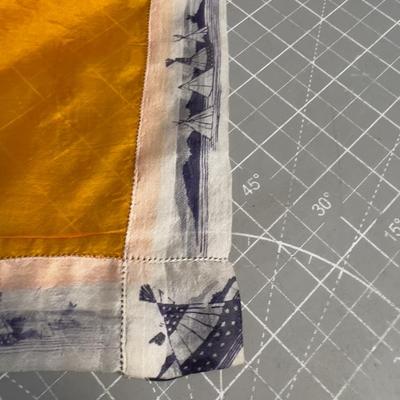 MOST AWESOME Silk  Cowboy Scarf "Let'er Buck" LOVELY Village around the Edge