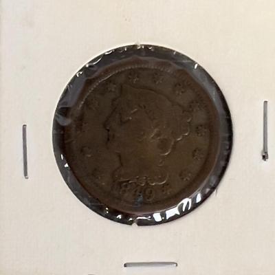 1849 Large Cent US COIN Copper