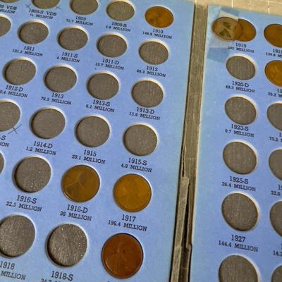 Lincoln Head Cent Collection Partial Book 