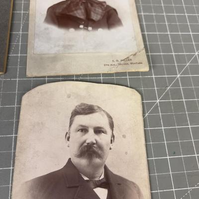 Lot of 4 ANTIQUE Cabinet Cards 