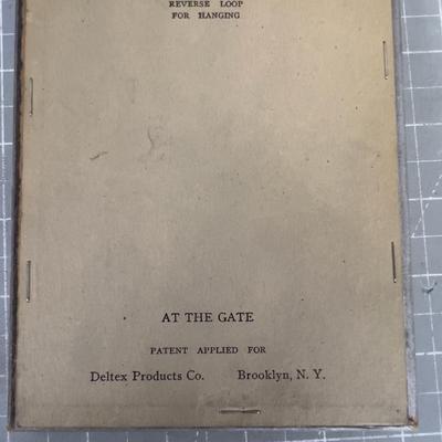 Antique Silhouette Picture Framed Titled "AT THE GATE" 