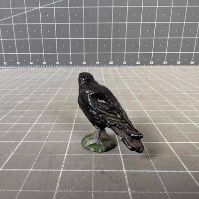 Antique LEAD CROW Small