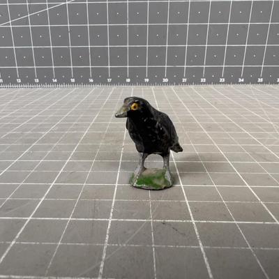 Antique LEAD CROW Small